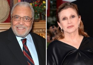 James Earl Jones e Carrie Fisher