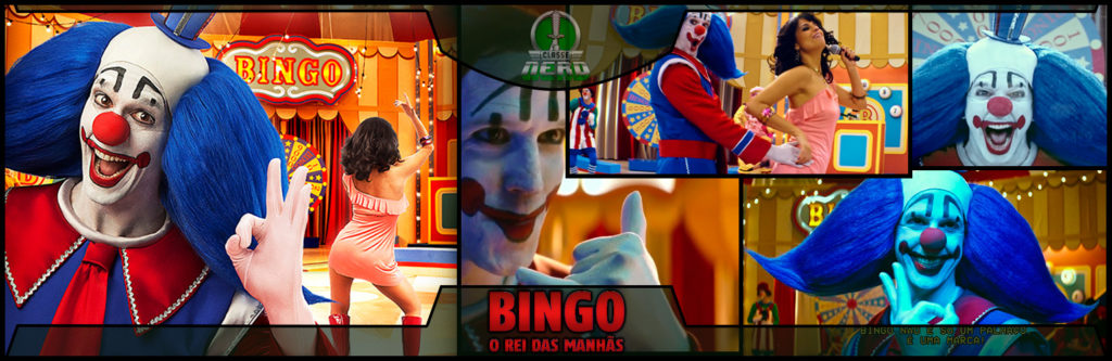Imagem mostrando diversas cenas do filme Bingo, o rei das manhãs
