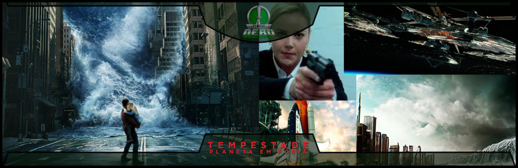 Imagem mostrando diversas cenas do filme Tempestade - Planeta em Fúria